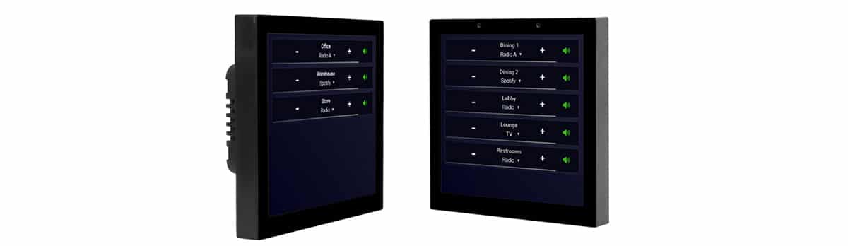 APEX ACW-05 4" touchscreen remote controller for CloudPower installation amplifiers